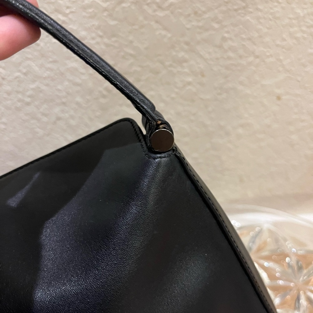 SOLD Vintage Coach Whitney in black leather with gunmetal hardware style 9181 - Picture 3 of 6